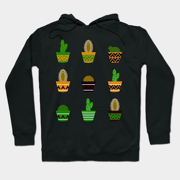 Potted cacti II Hoodie by cocodes